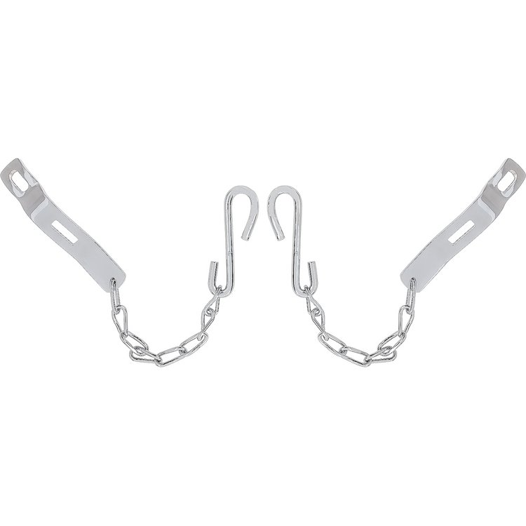 100667 1958-66 Chevrolet, GMC Fleetside Pickup, Tailgate Chain Set, w/ Hardware, Chrome-Plated