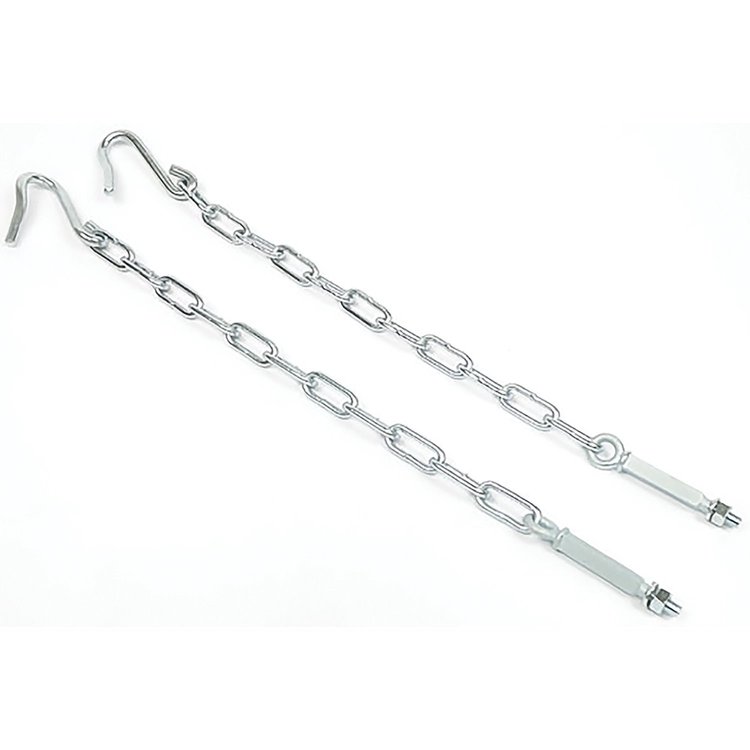 100668 1941-53 Chevrolet, GMC Stepside Pickup, Tailgate Chains, Zinc Plated