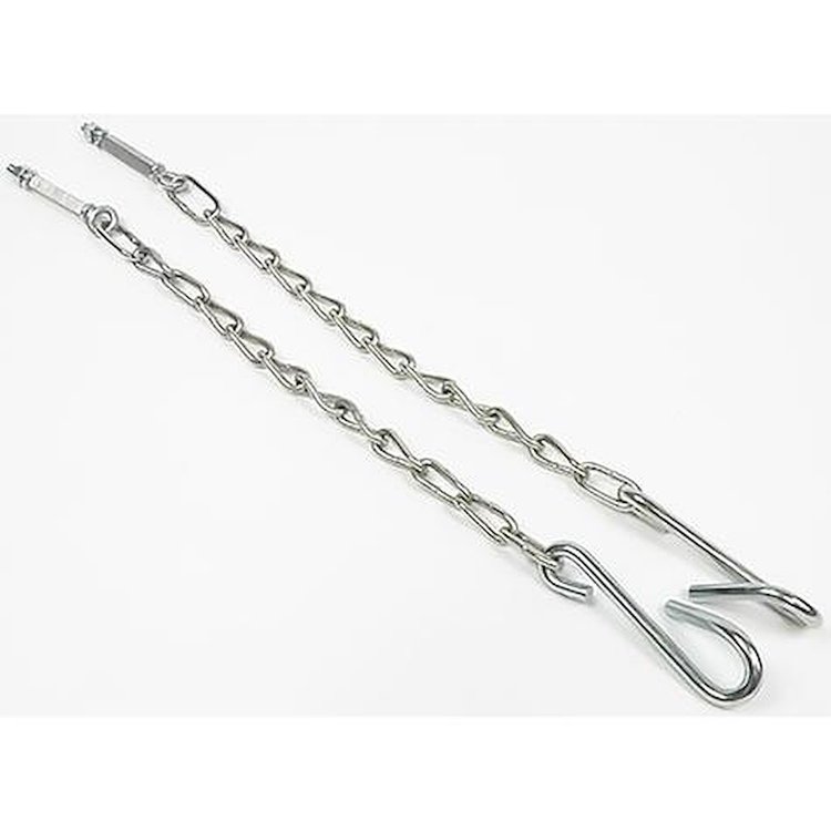 100678 1954-87 Chevrolet GMC Stepside Pickup, Tailgate Chains, Zinc Plated