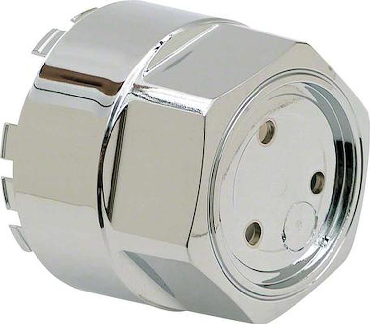10097582 Center Cap Aluminum Wheel 1962-87 Alloy Wheel; Chrome; for Zero Offset