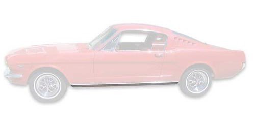 10176B Rocker Panel Molding-1964-66 Mustang; with Hardware; Drivers Side