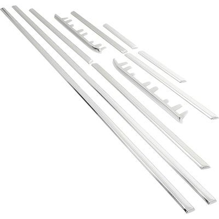 10176M Side Molding Set 1971-72 Mustang, Mach-1 & Decor Group, 10-Piece Set