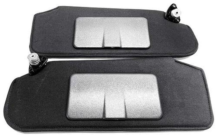 10326256 1993-2002 Camaro, Firebird, Sun Visor Set, w/ Mirrors, Ebony Black, RH & LH, Pair