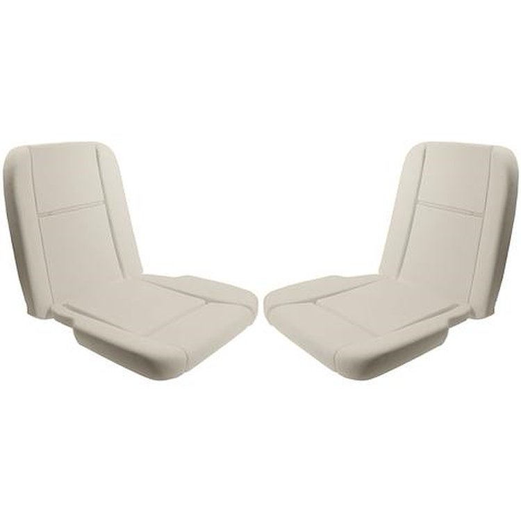 103PR Bucket Seat Foam Set 1965-66 Mustang; Deluxe Interior; RH And LH Bucket Seats
