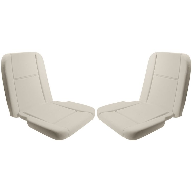103WPR Bucket Seat Foam; 1965-66 Ford Mustang; For Pony Interior; With Molded-In Listing Wires; Pair