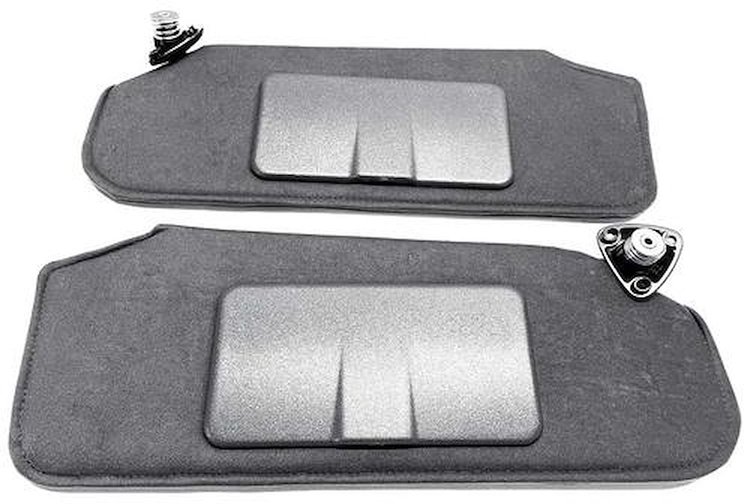 10407224 1993-2002 Camaro, Firebird, Sun Visor Set, w/Mirrors, Dark Gray, RH & LH, Pair
