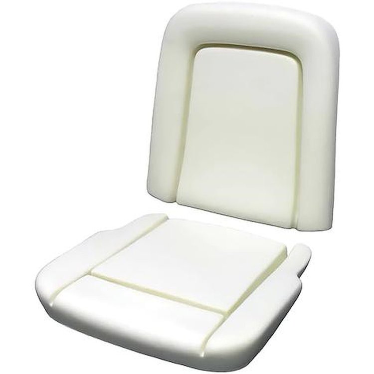 104W Front Bucket Seat Foam; 1967 Mustang, Cougar, F-100 Ranger; Standard or Deluxe Interior; With Listing Wires; Single