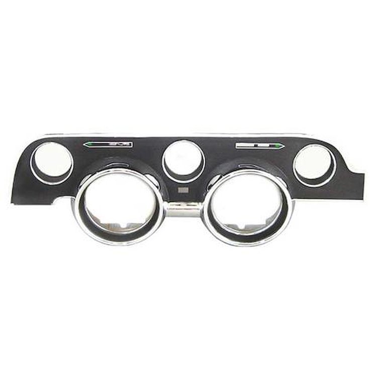 10838FR Dash Guage Bezel-1968 Ford Mustang; Standard Interior; Black