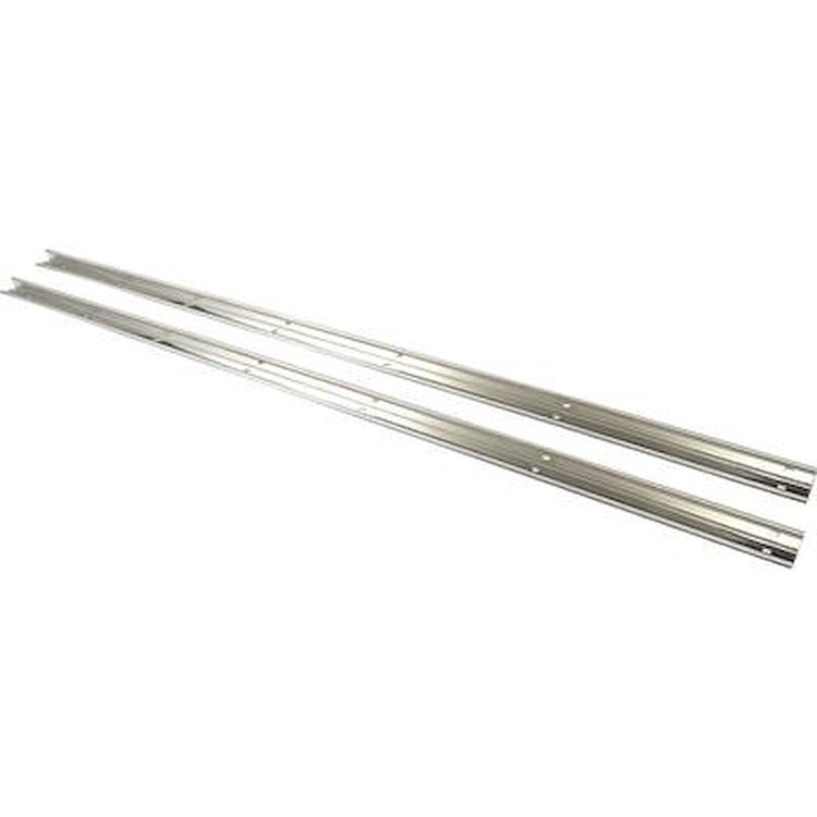 110119 1967-72 Chevrolet, GMC Stepside, Bed Angle Strips, Short Bed, Stainless, Unpolished