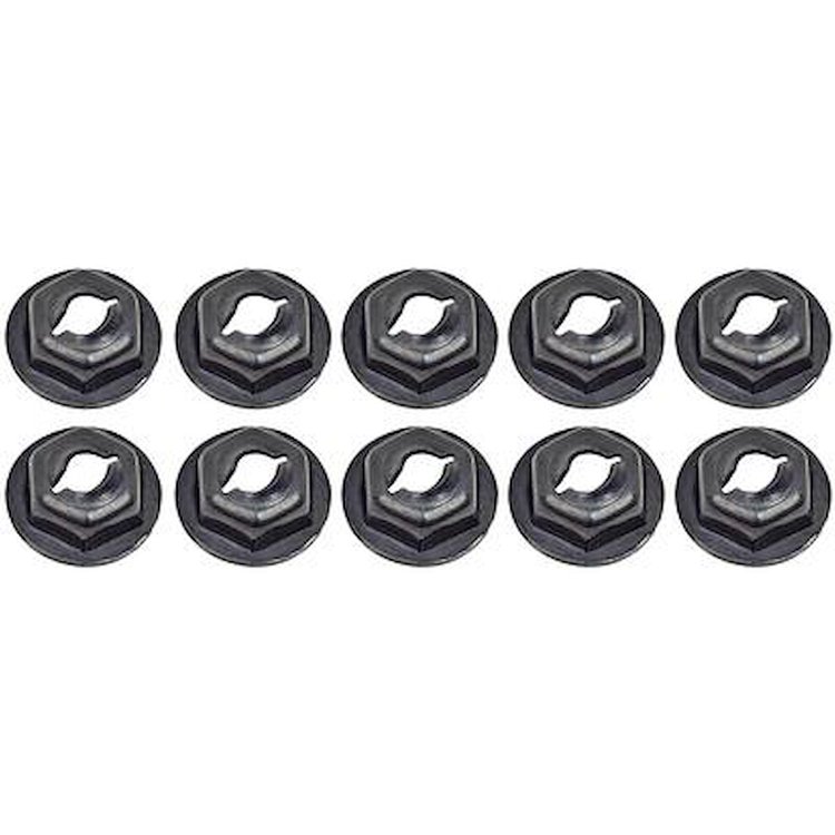 11502547K Thread Cutting Pal Nut Set, w/ Sealer, 1/8" Stud Size, Hex Washer Head, Zinc Plated, 10 Piece Set