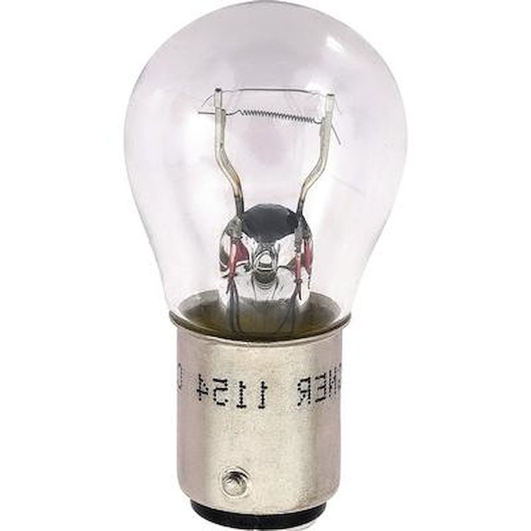 1154 Replacement Light Bulb # 1154, Double Contact Bayonet Base, S-8, 21 CP, 6-volt