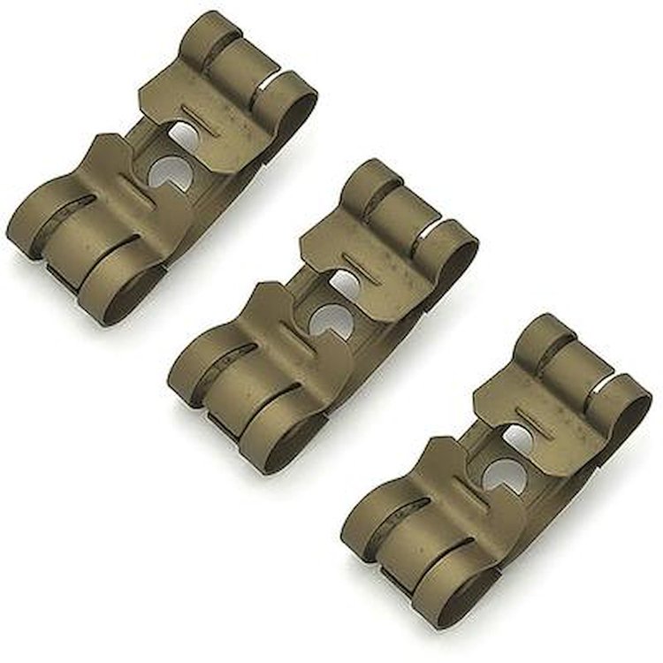 1233420 1968-72 Buick Skylark, Fuel Line Retaining Clips, 1/4" to 3/8" lines, 3 Piece Set