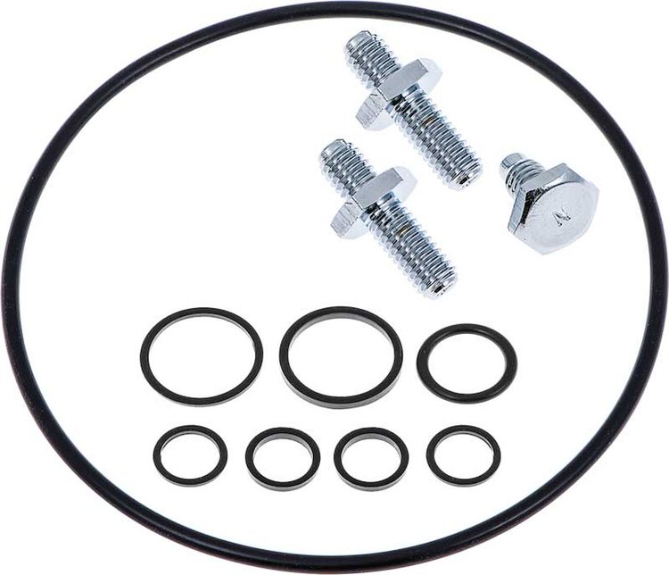 Saginaw Power Steering Reservoir Installation Kit Fits Select 1962-2002 GM Models [Chrome]