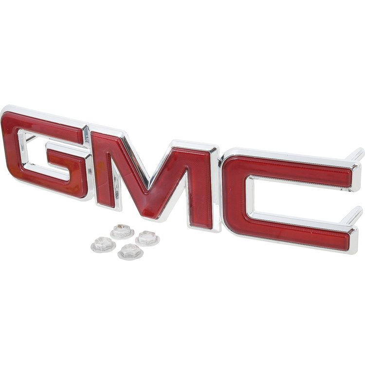 12542030 1988-2002 GMC Pickup, Jimmy, Suburban, Van, "GMC" Front Grill Emblem, Nameplate