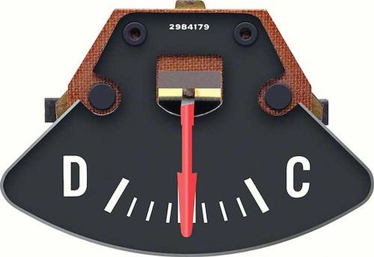 1277444 Ammeter Gauge 1970-74 Barracuda, Cuda, Challenger; Rallye