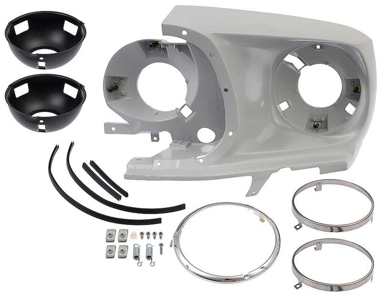 13008F Headlamp Assembly-1969 Ford Mustang; With Hardware; LH
