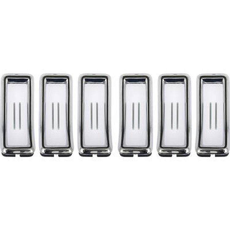 13489BSET Tail Light Bezel Set 1968 Mustang; 6 Piece