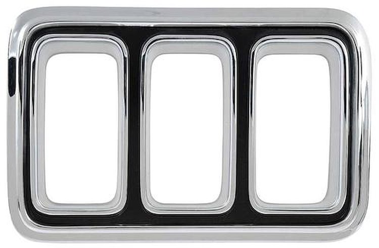 13489U Tail Lamp Bezel; 1970 Ford Mustang; Chrome; LH Drivers Side