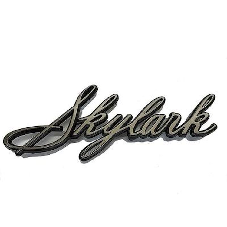 1360207 1967 Buick Skylark, Quarter Panel Emblem, Skylark Nameplate Script