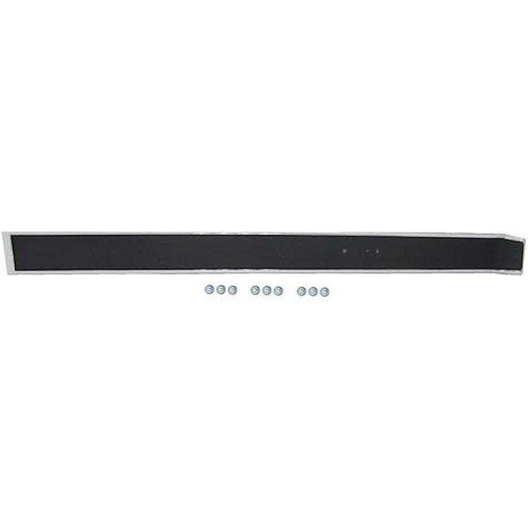 14023039 1981-91 Chevrolet, GMC Pickup, Blazer, Jimmy, Suburban, Dash Plate Molding, w/o AC, Black w/ Chrome Accent