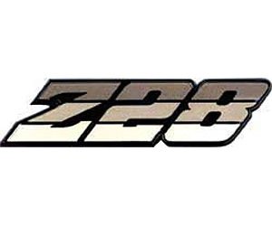 14024336 Z28 Grill Emblem 1980-81 Camaro; Tri-Color Gold