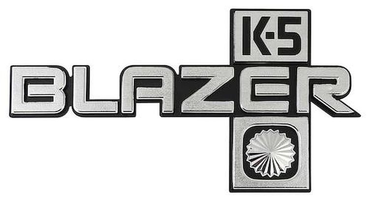 14026441 Front Fender Emblem 1981-88 Chevrolet; K5 Blazer; RH Or LH; Each; GM Licensed