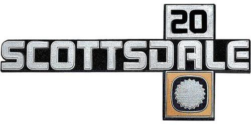14026446 Front Fender Emblem 1981-87 Chevrolet Truck; Scottsdale 20; Each; GM Licensed