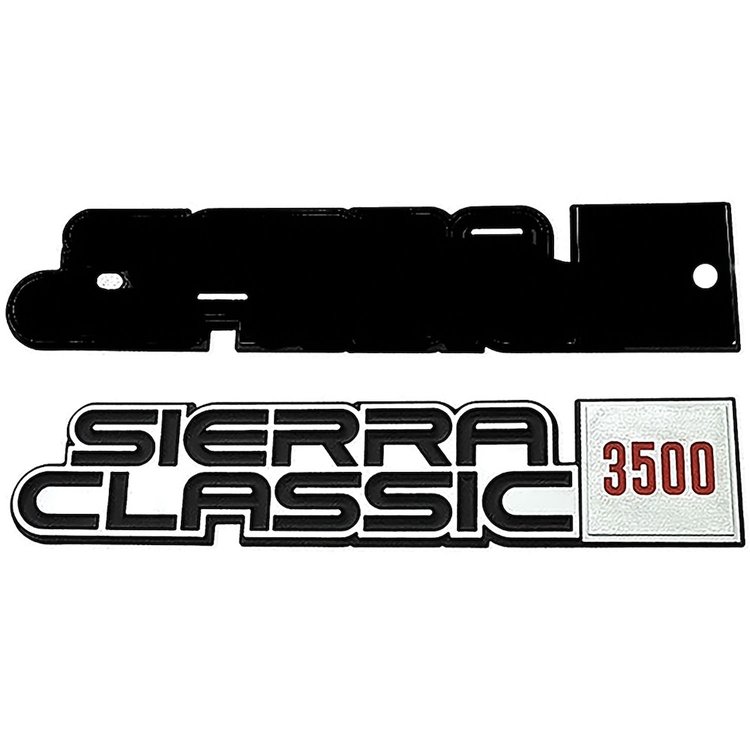 14051863 Fender Emblem 1981-86 GMC C/K, 1987-89 GMC R/V Truck; Sierra Classic 3500