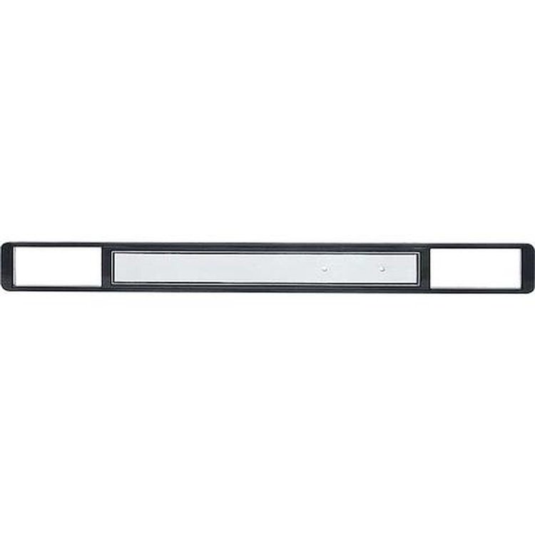 14249 1973-80 Chevrolet, GMC C10, Blazer, Jimmy, Suburban, Dash Plate, w/ AC, Black, w/ Brushed Aluminum Insert