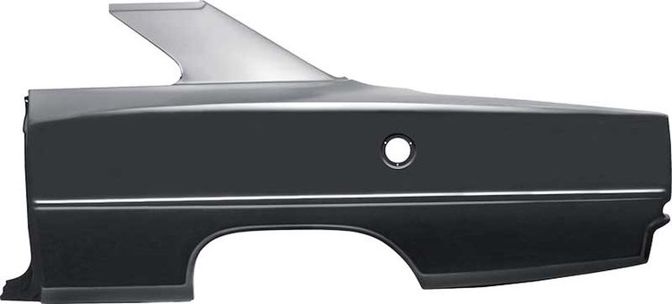 14339 Full Quarter Panel-1966-67 Chevy II, Nova; 2 Door; Hardtop; LH Drivers Side; EDP Coated