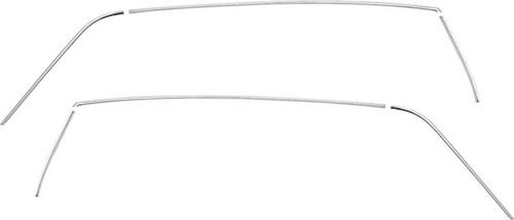 14388 Roof Drip Moldings-1973-74 Nova-2-Door Coupe and Hatchback-6 Piece Set