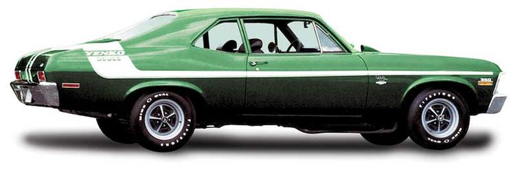 14465 Stripe Set 1970 Nova Yenko Deuce; Fender, Door, Quarter Panel