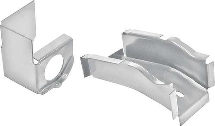 14619W 1966-67 Chevy II, Nova; Rear Frame Rail / Floor Brace; Drivers Side; Silver Weld Thru Coating