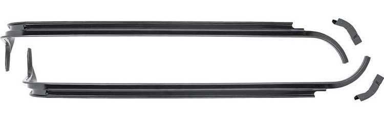 14738A 1962 Impala, Bel Air, Biscayne; Trunk Weatherstrip Channel Set; EDP Coated