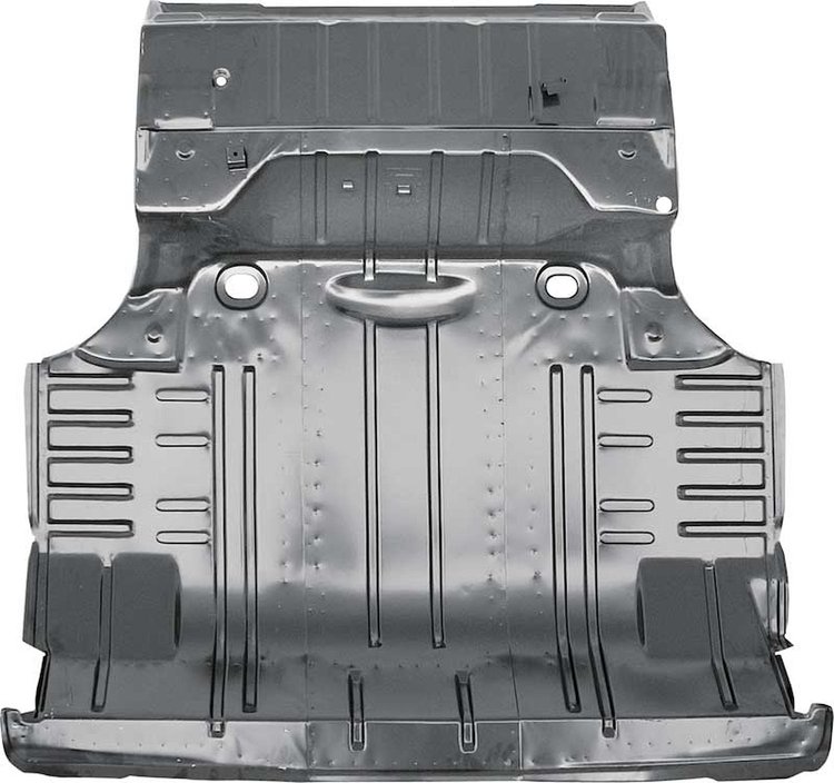 14743A 1966 Impala, Bel Air, Biscayne, Caprice; Complete Trunk Floor Pan / Divider Panel; EDP Coated