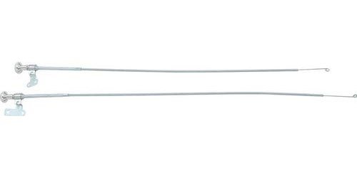 14748 1964 Impala, Bel Air, Biscayne, Kick Panel Vent Cables, w/ Chrome Knob, Pair
