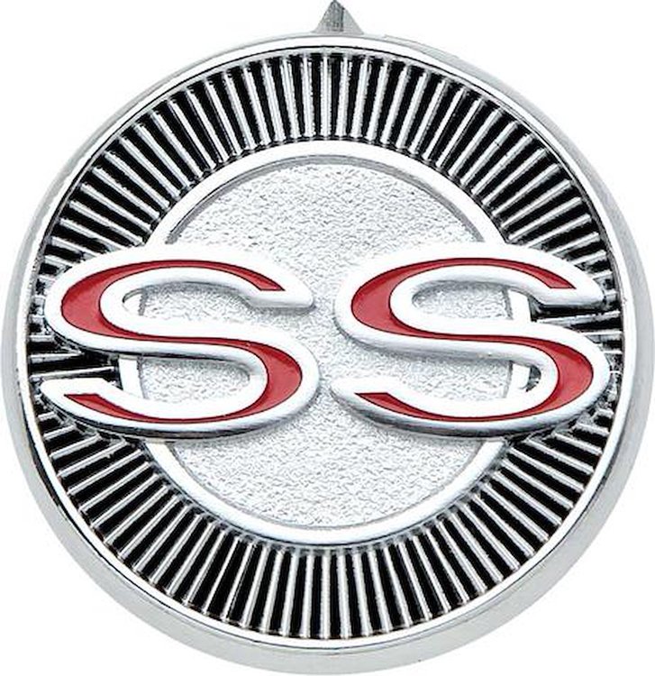 14753 1965 Impala SS, Interior Door Panel Emblems , Pair