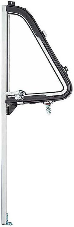 14849 Vent Window Assembly 1951-1955 Chevrolet, GMC Truck; with Chrome Division Bar; Clear Glass; LH