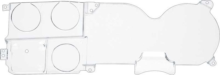 Instrument Cluster Lens 1973-1980 GM Truck Instrument Cluster Lens with Gauges/Clock
