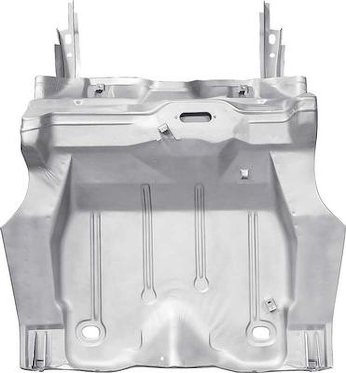 14943W 1970-73 Camaro, Firebird; Complete Trunk Floor with Frame Rails; Silver Weld-Thru Primer