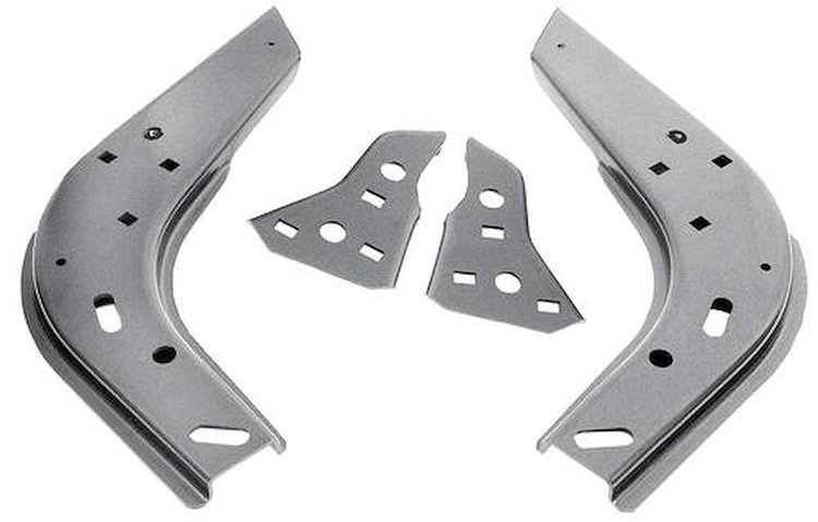 14978 1969 Firebird, Front Bumper Bracket Set, Set of 4, EDP Coated
