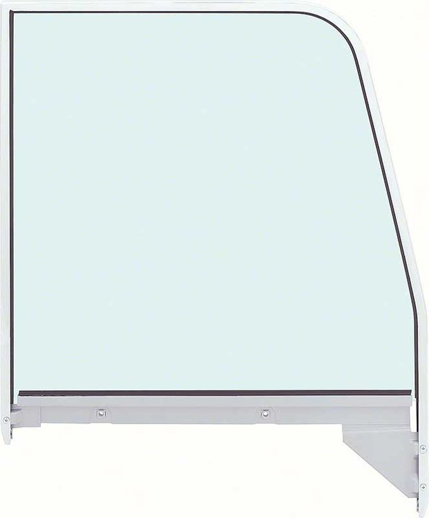 15020 Door Glass and Chrome Frame 1955-1959 Chevrolet, GMC Truck; Tinted; w/Channel Setting; RH