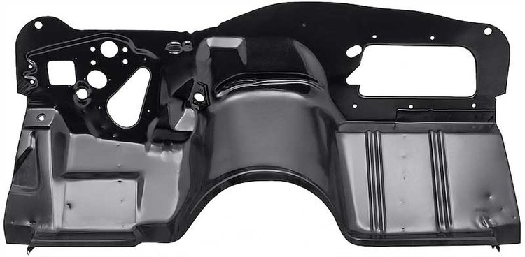 152624 1968 Chevy II, Nova, Firewall Panel Assembly, w/out AC, EDP Coated