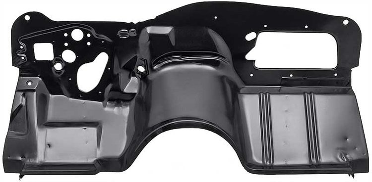 152625 1969-72 Nova, Firewall Panel Assembly, w/out AC, EDP Coated
