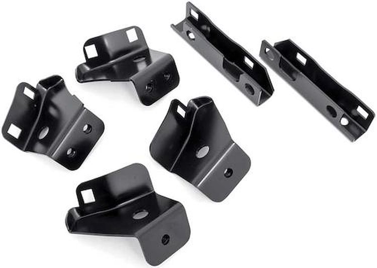153067 1970-73 Firebird, Rear Bumper Bracket Set, 6 Piece Set, EDP Coated