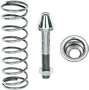 153106 Hood Pilot Bolt & Spring Set for 1965-1970 Impala, 1967-81 Camaro, 1969-72 Chevelle