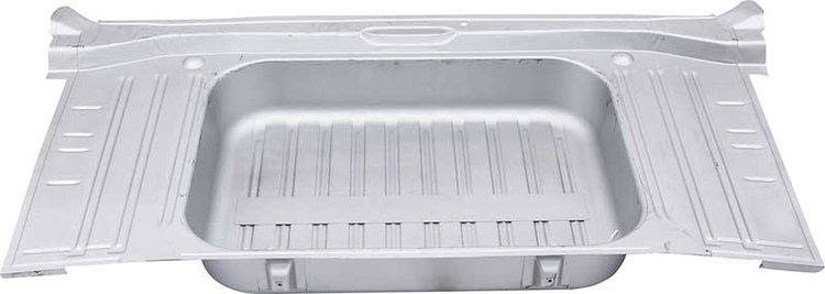 153153W Full Trunk Floor Panel 1964 Impala, Bel Air, Biscayne; Silver Weld Thru Coating