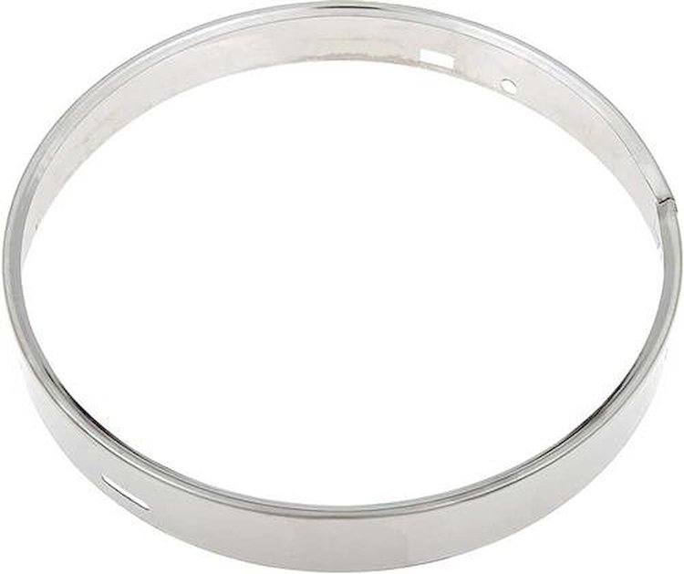 153431 1955-57 Buick, Chevrolet, Cadillac, GMC, Oldsmobile, Headlamp Retaining Ring, Stainless Steel, Each