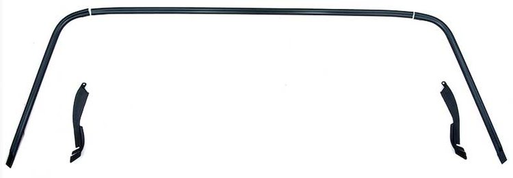 153560 Front Windshield Molding Set 1970-81 Camaro, Firebird; Black; 5 Piece Set