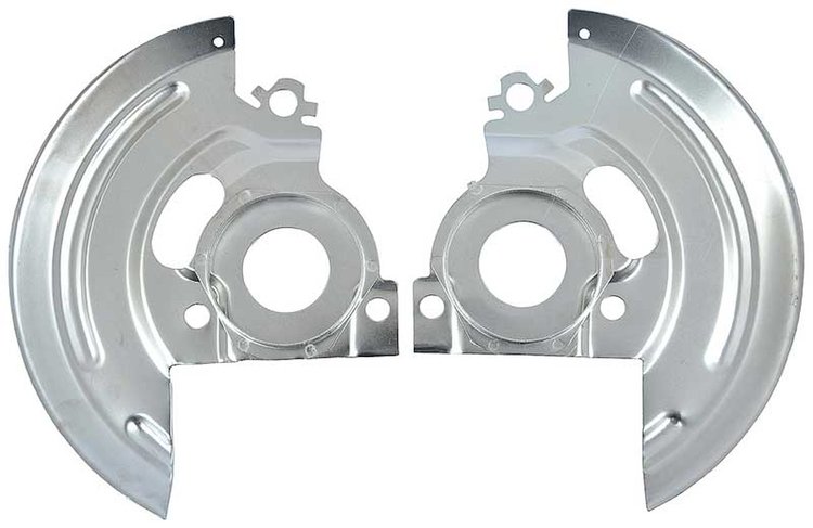 153644 Disc Brake Backing Plate Set for 2" Drop Spindles 1964-74 GM; Various GM Models